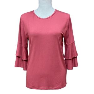 NWT FRYE Women’s Coral Half Sleeve Tee Shirt Size XS